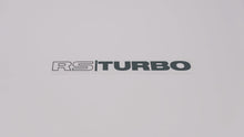 RS TURBO Boot Decals (metallic)