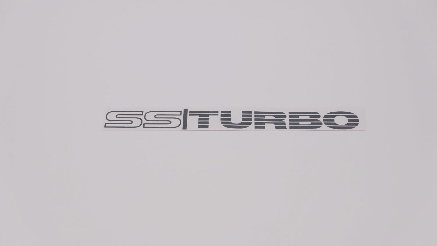 SS TURBO Boot Decals (metallic)