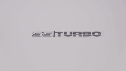 SS TURBO Boot Decals (metallic)