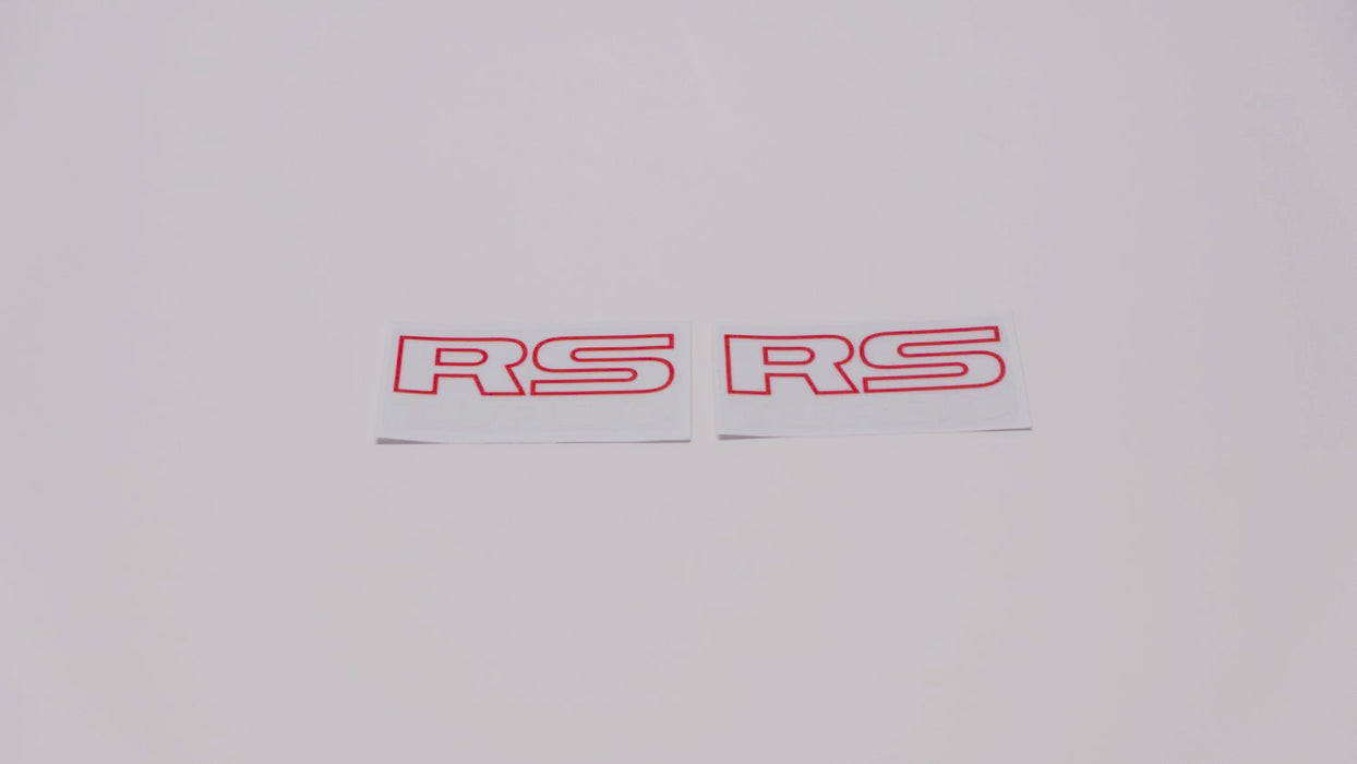 RS TURBO Quarter Panel Stickers UV Printed - Pair