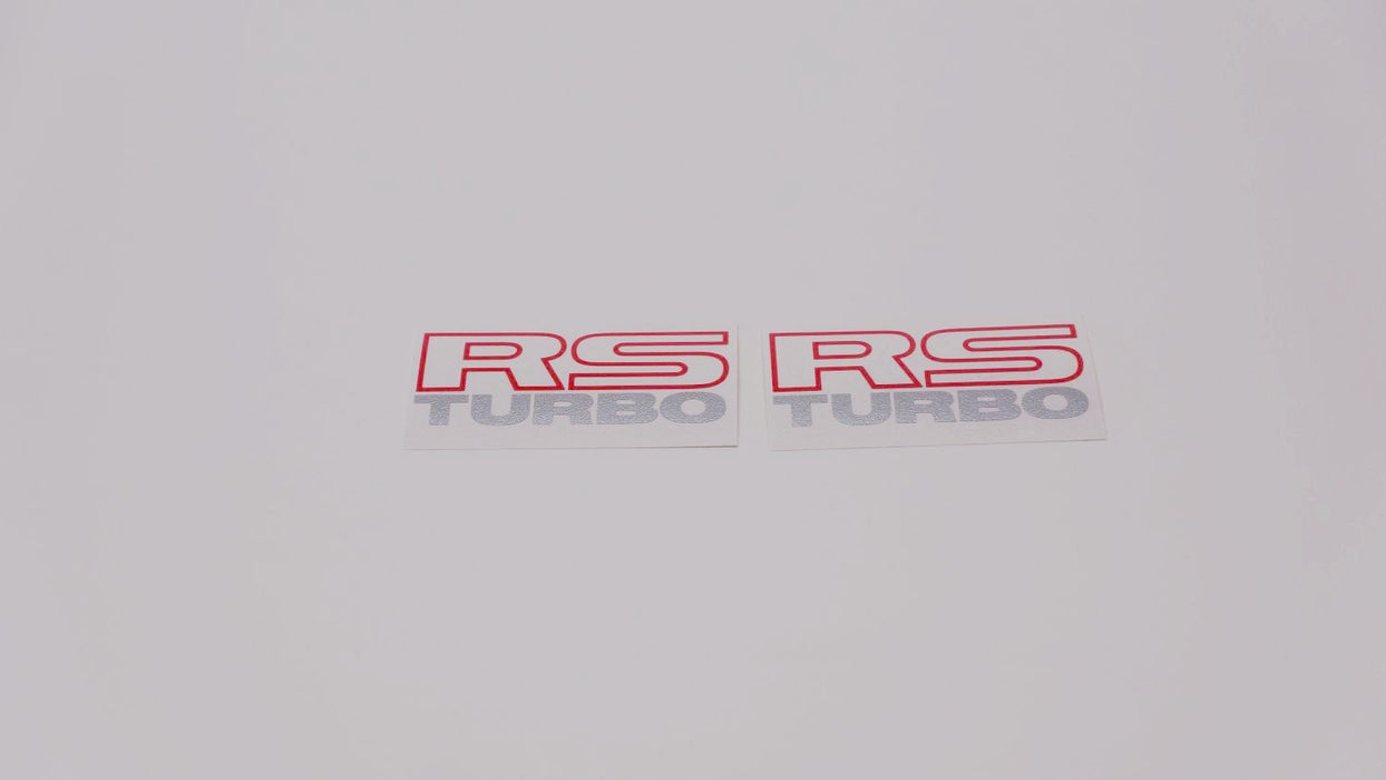 RS TURBO Quarter Panel Decals (metallic) - Pair