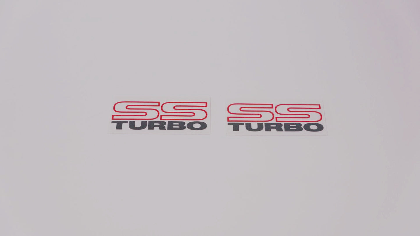 SS TURBO Quarter Panel Decals (metallic) - Pair