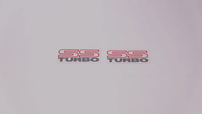 SS TURBO Quarter Panel Decals (metallic) - Pair