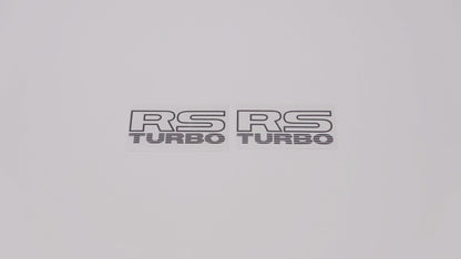 RS TURBO Quarter Panel Decals (metallic) - Pair