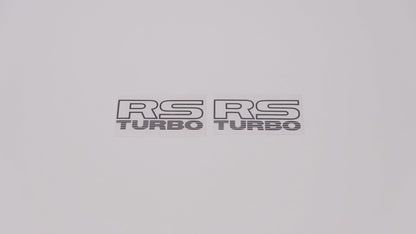 RS TURBO Quarter Panel Decals (metallic) - Pair