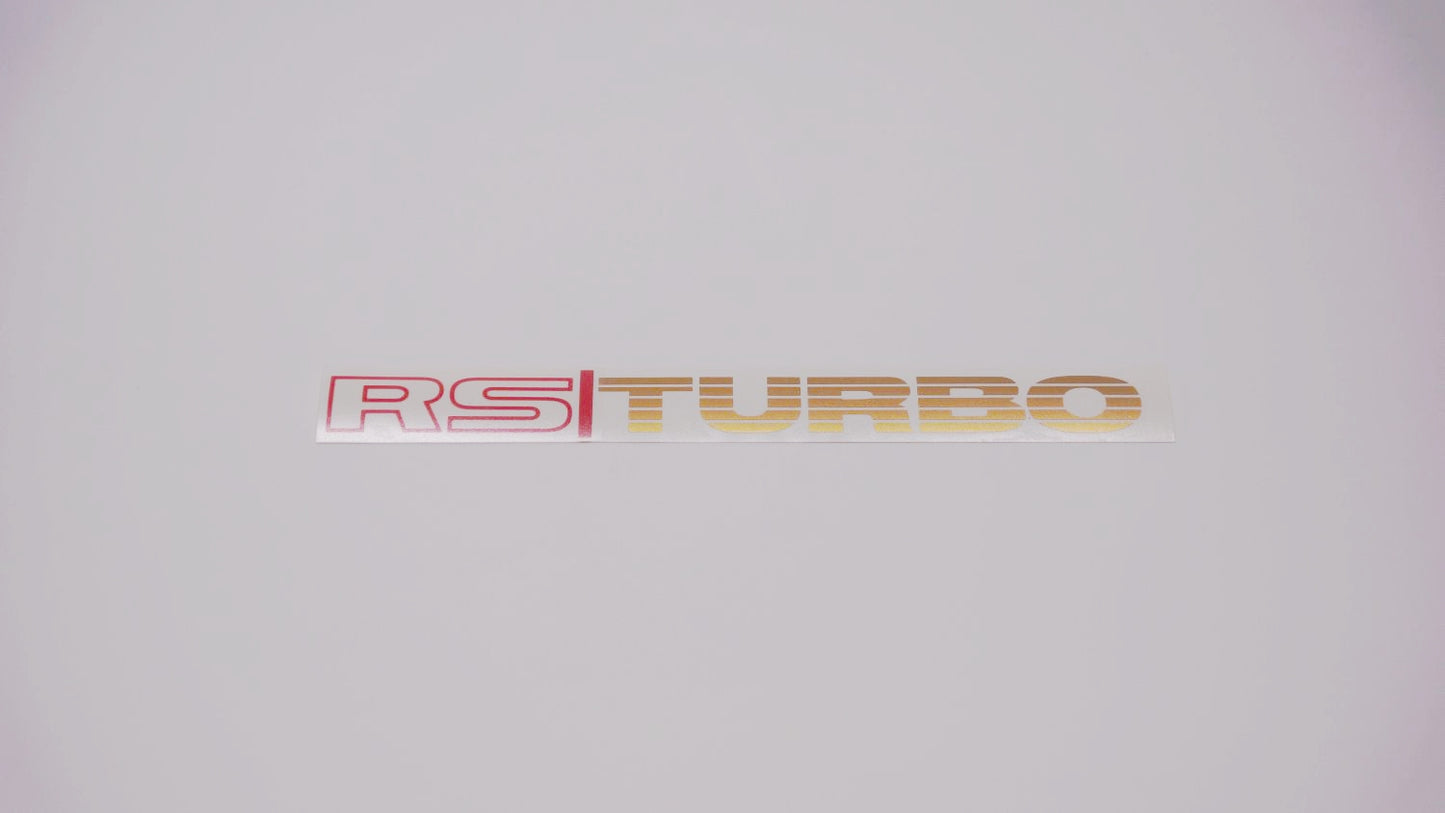 RS TURBO Boot Decals (metallic)