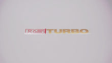 RS TURBO Boot Decals (metallic)