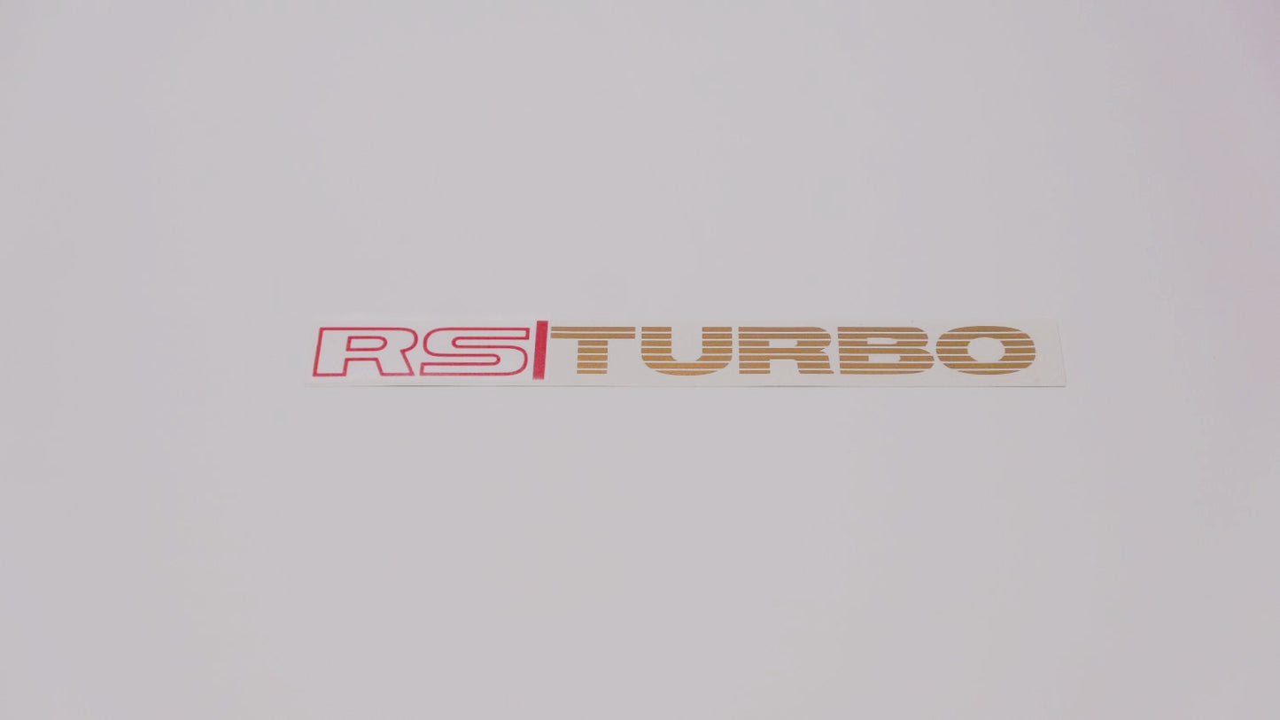 RS TURBO Boot Decals (metallic)