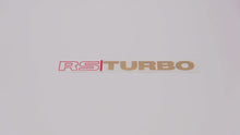 RS TURBO Boot Decals (metallic)