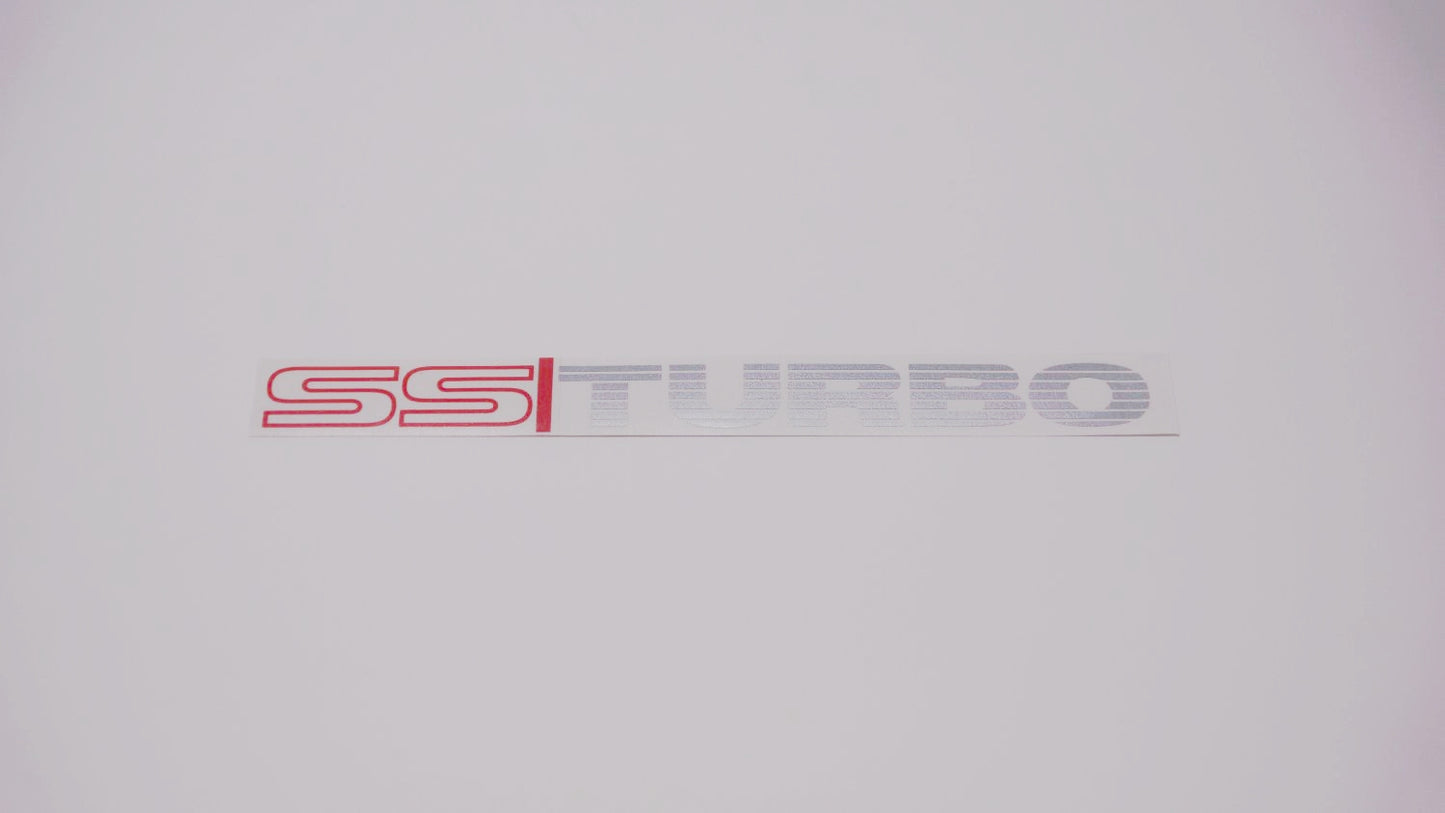 SS TURBO Boot Decals (metallic)