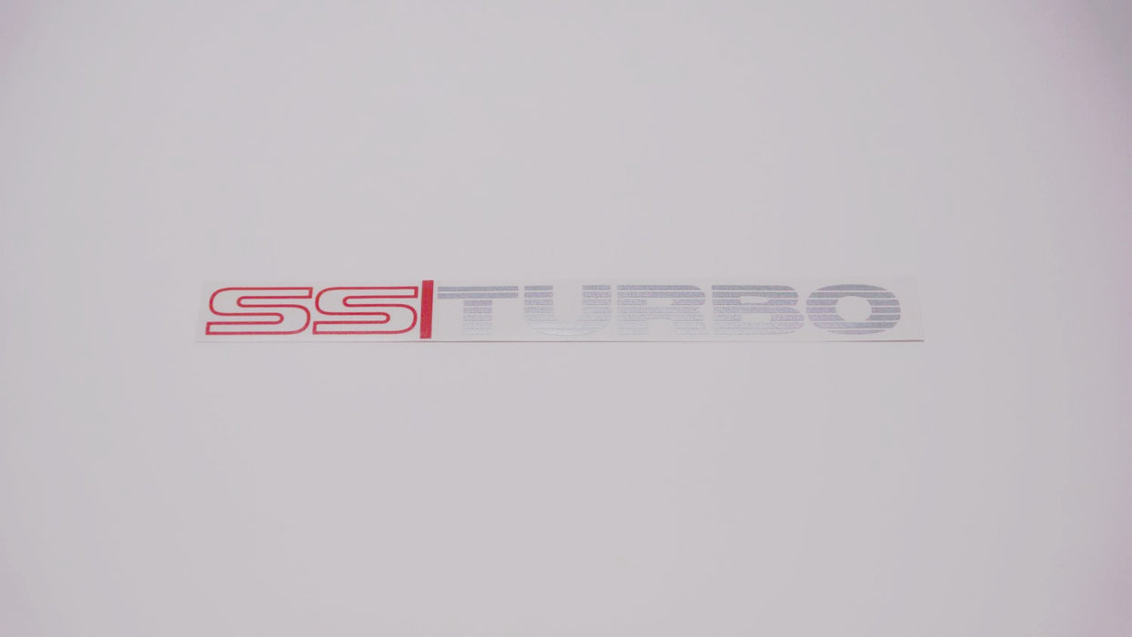 SS TURBO Boot Decals (metallic)