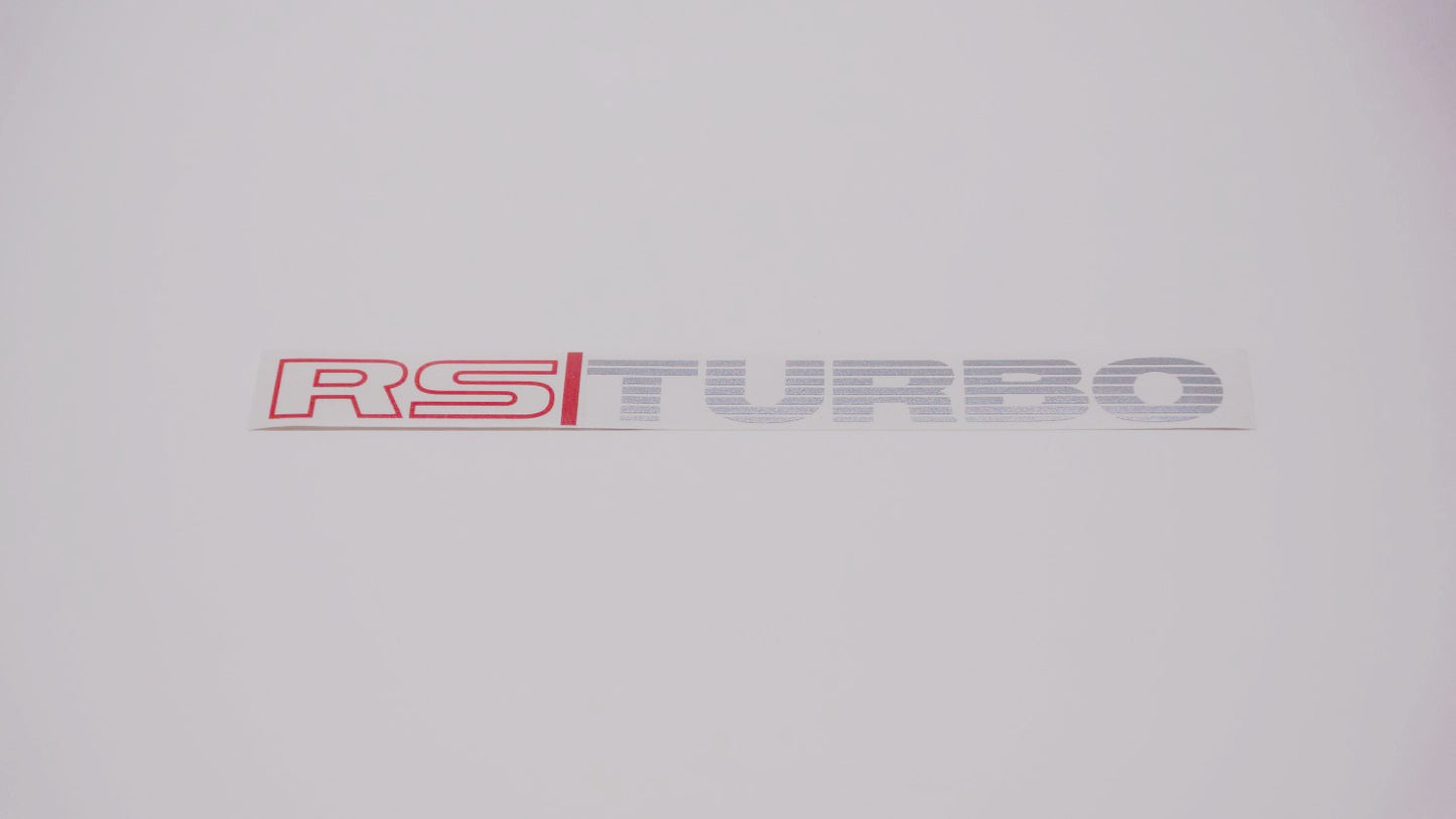 RS TURBO Boot Decals (metallic)