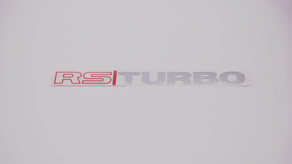 RS TURBO Boot Decals (metallic)