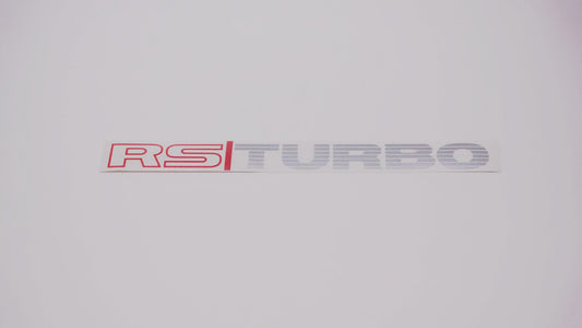 RS TURBO Boot Decals (metallic)