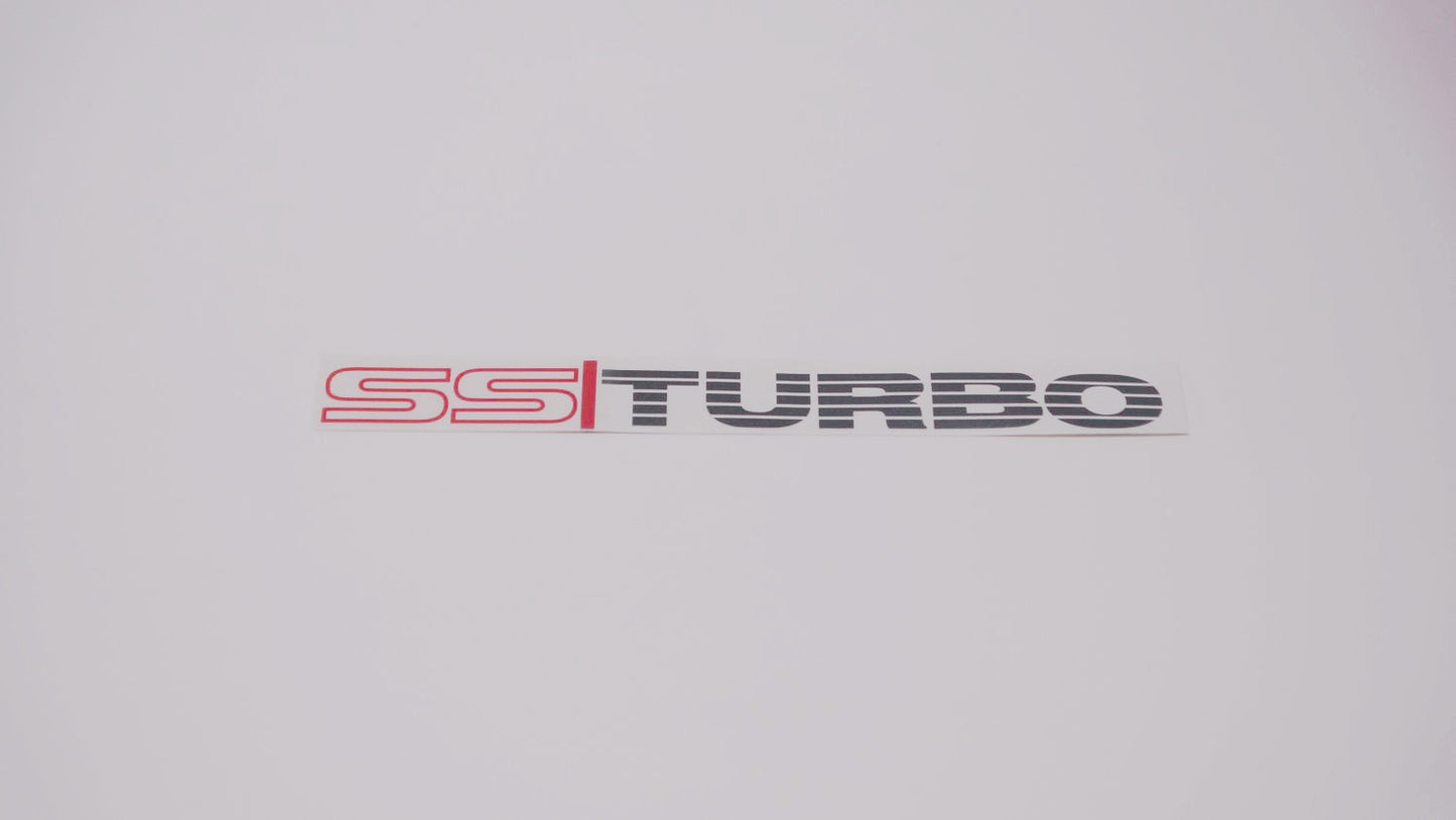 SS TURBO Boot Decals (metallic)