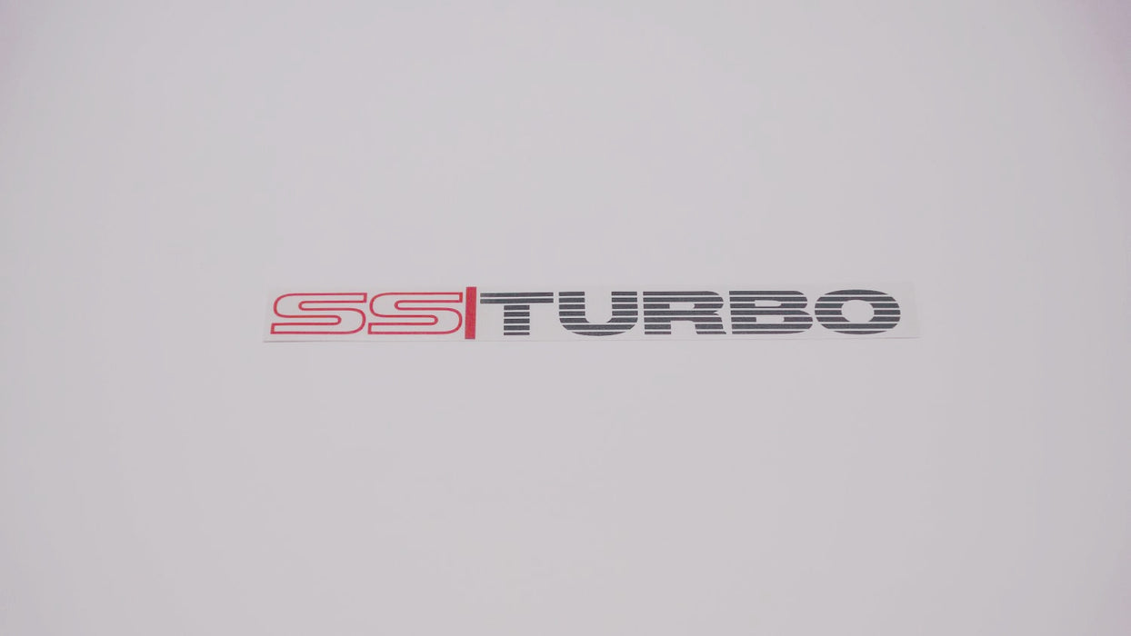 SS TURBO Boot Decals (metallic)