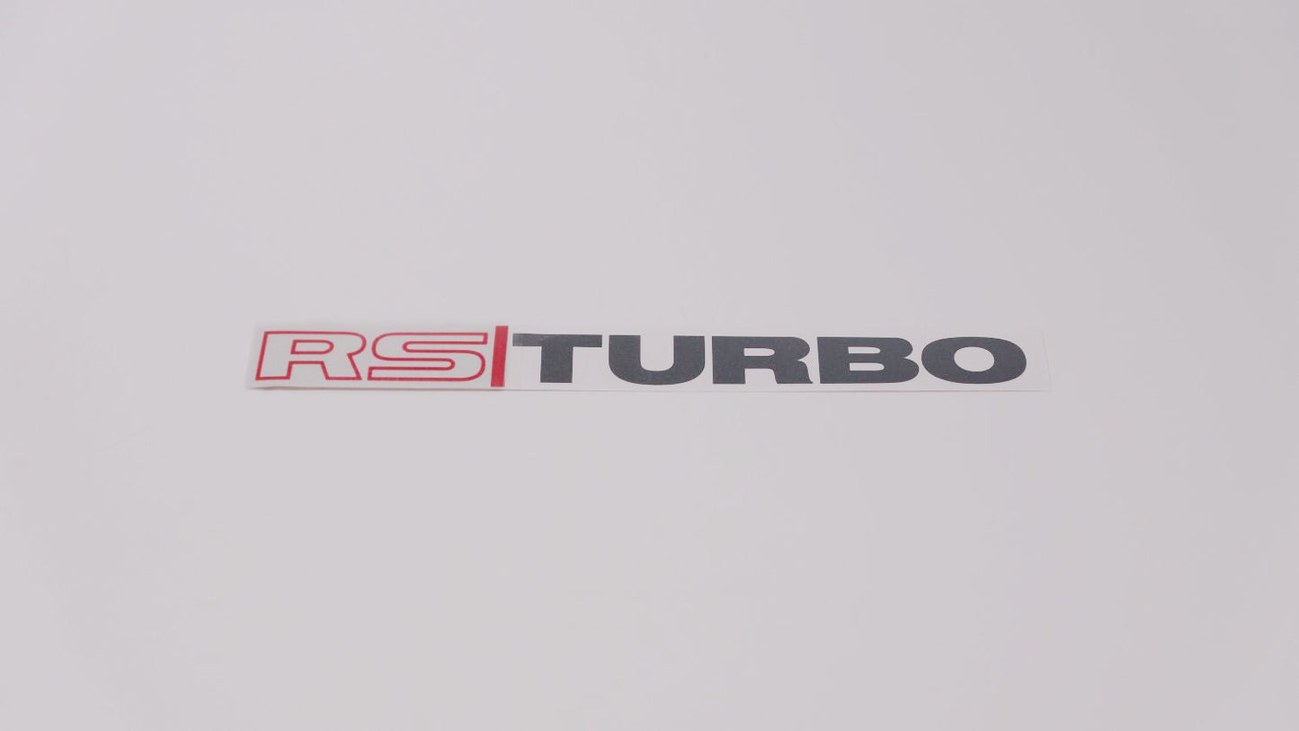 RS TURBO Boot Decals (metallic)