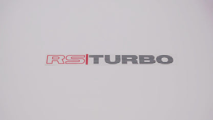 RS TURBO Boot Decals (metallic)