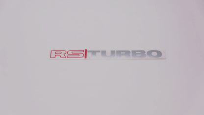 RS TURBO Boot Decals (metallic)