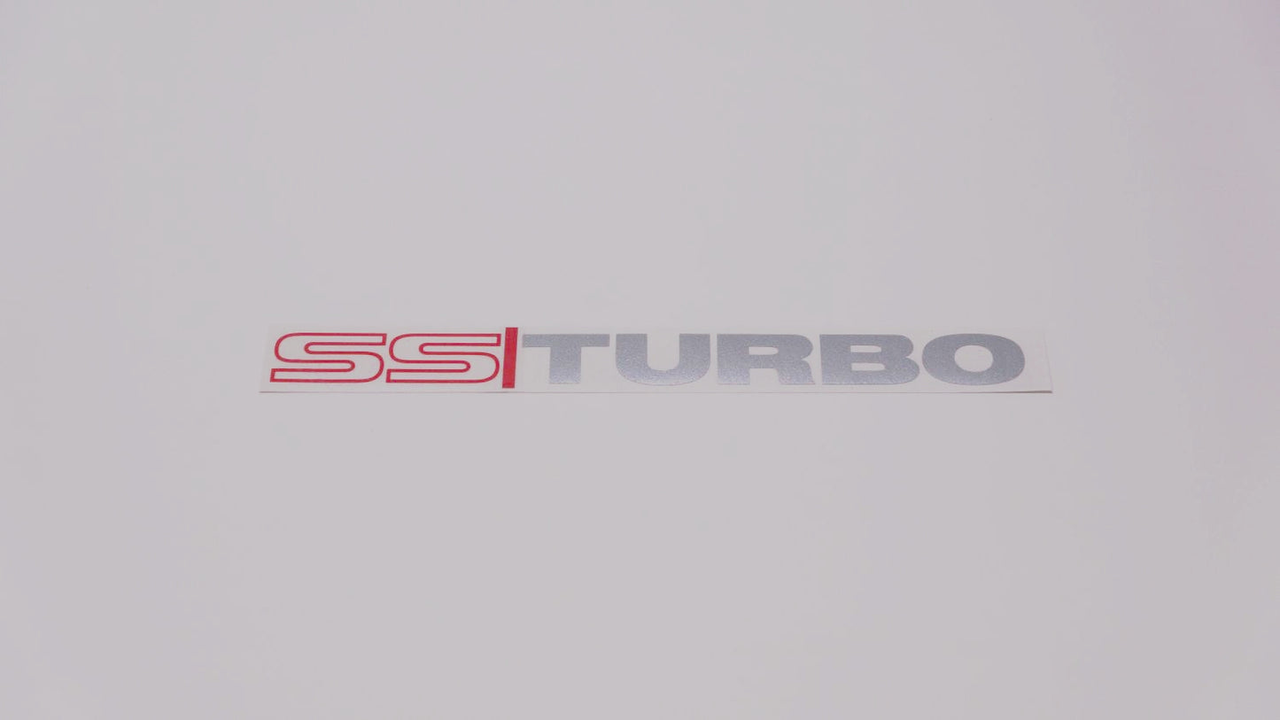 SS TURBO Boot Decals (metallic)