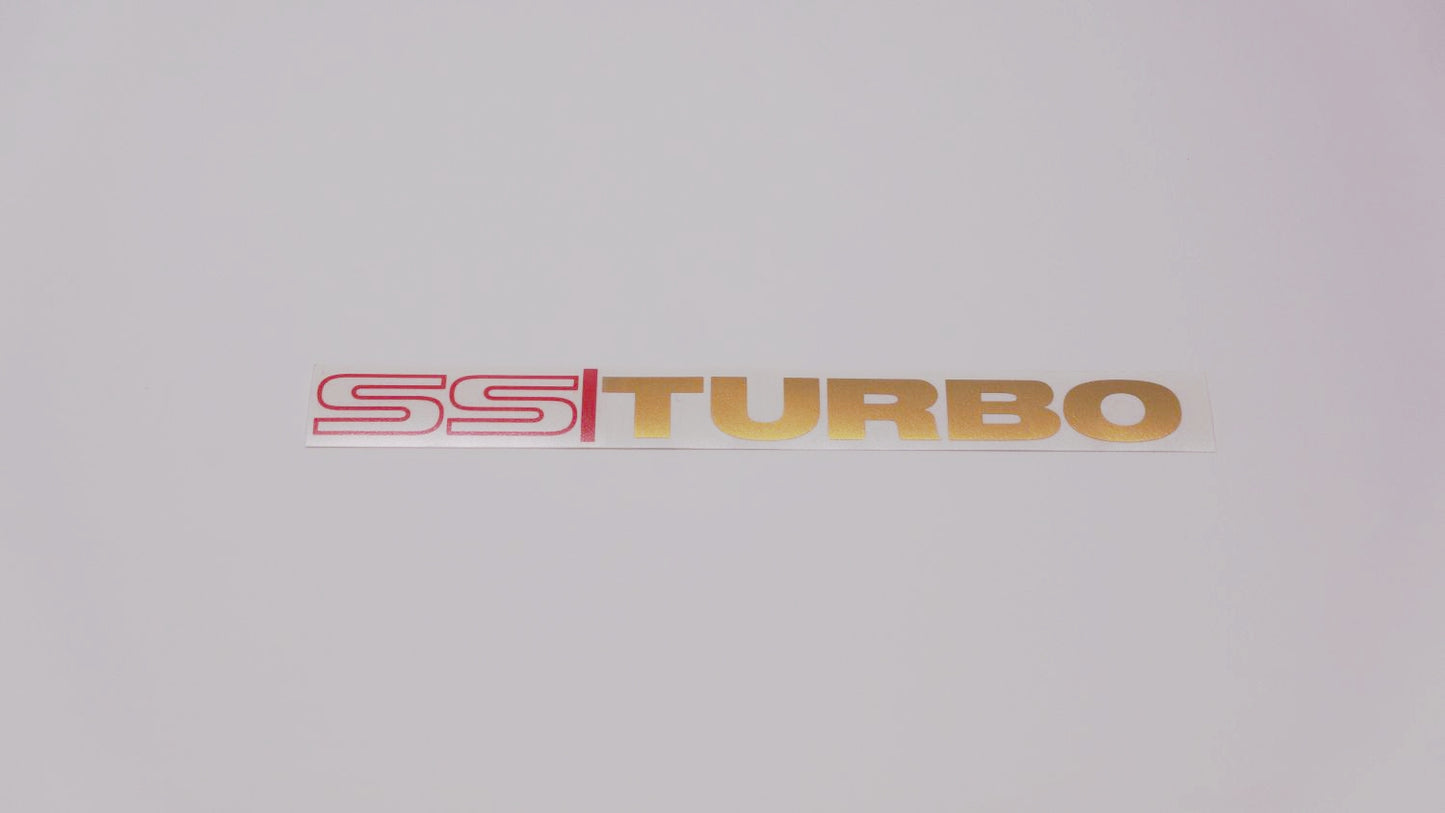 SS TURBO Boot Decals (metallic)