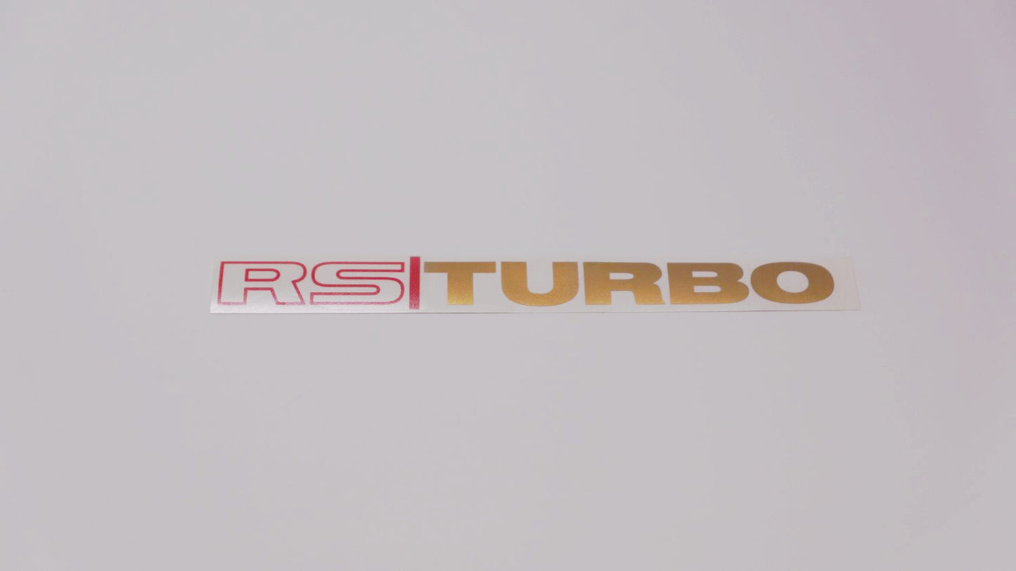 RS TURBO Boot Decals (metallic)