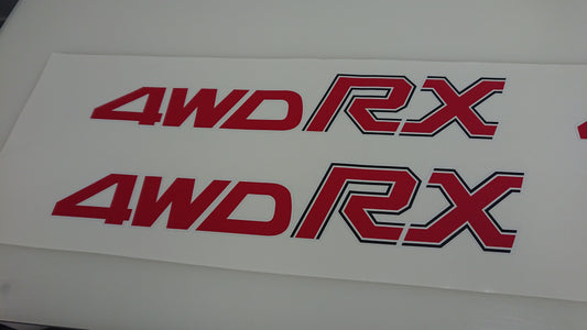 4WD RX Leone GLF/Hardtop Side Stickers - Pair