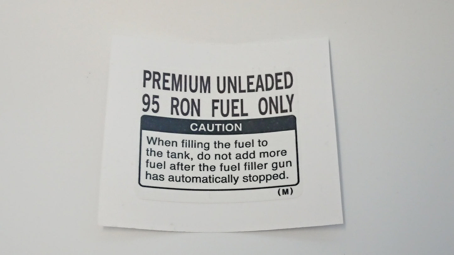 Liberty/Legacy OEM 95 Fuel/Petrol Lid Sticker