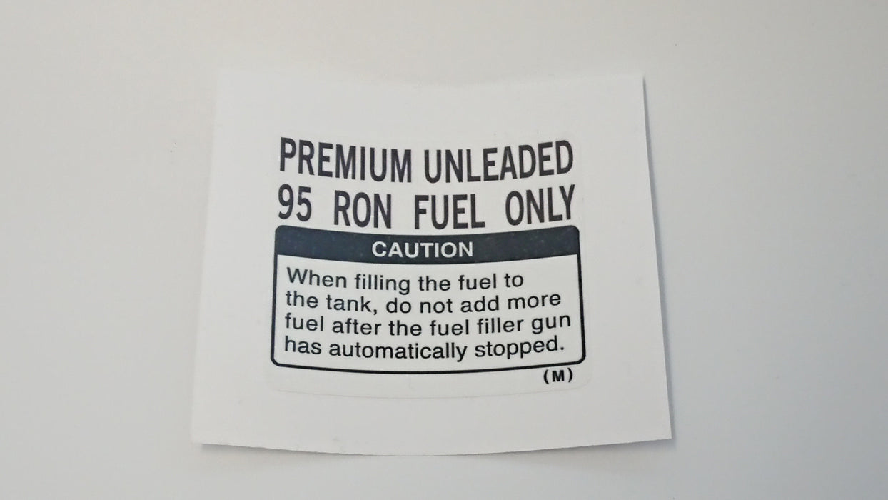 Liberty/Legacy OEM 95 Fuel/Petrol Lid Sticker