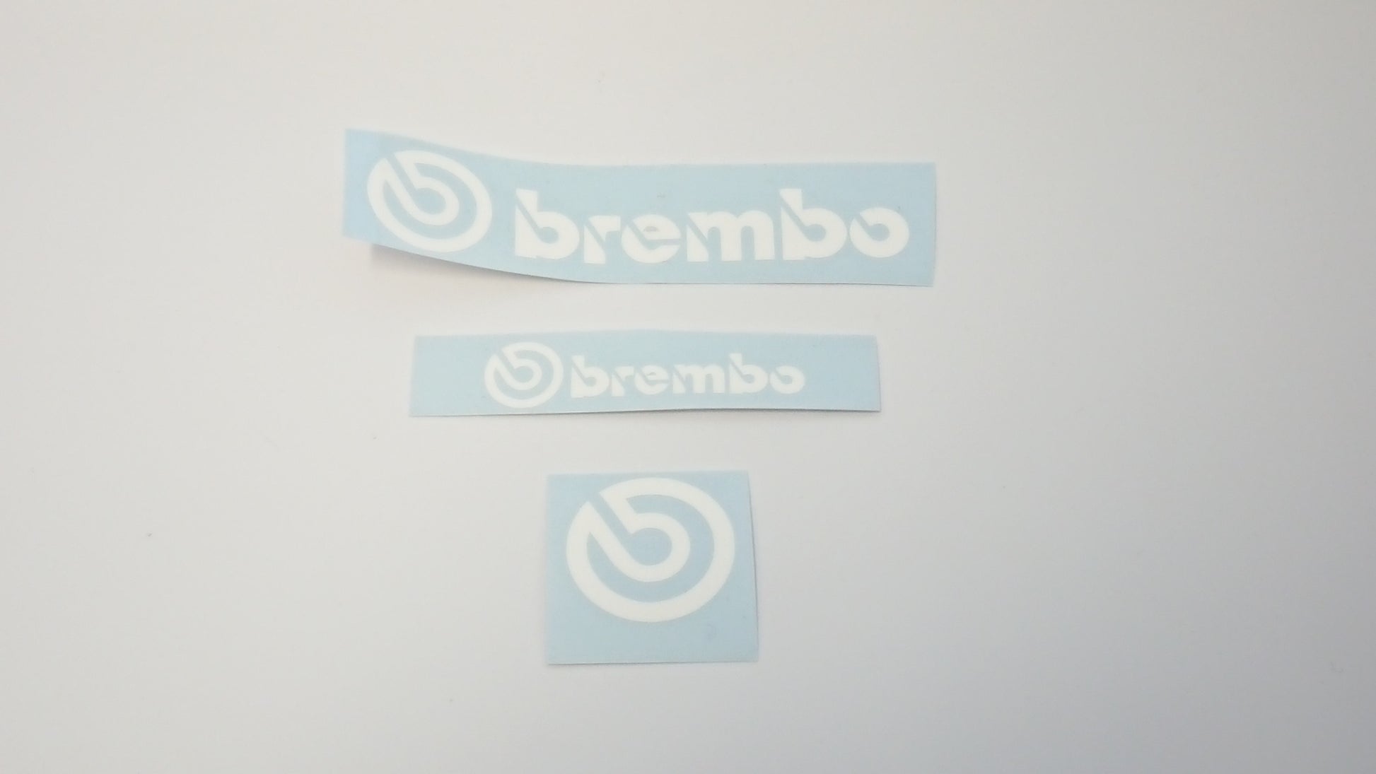 Brembo Different Size Comparison - White