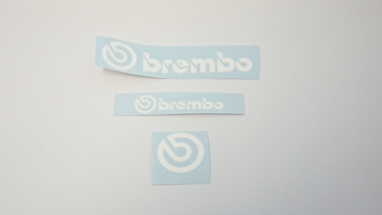 Brembo Different Size Comparison - White