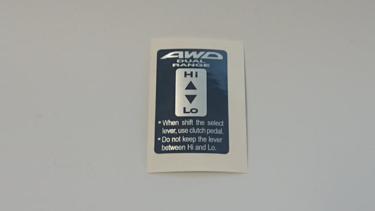 Liberty Legacy AWD Dual Range Cabin Sticker