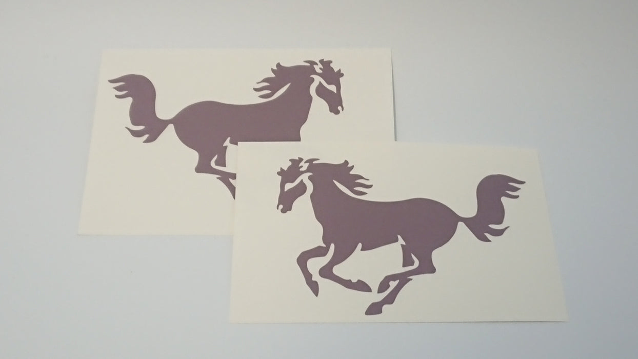 Brumby Horse Decals V1 - Maroon