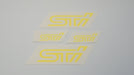 STI - Early Logo - Fluro Yellow Caliper Decals
