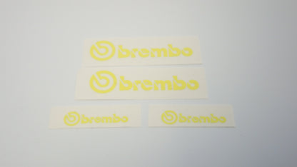 Brembo Caliper Decals - Full Set - Fluro Lime Green