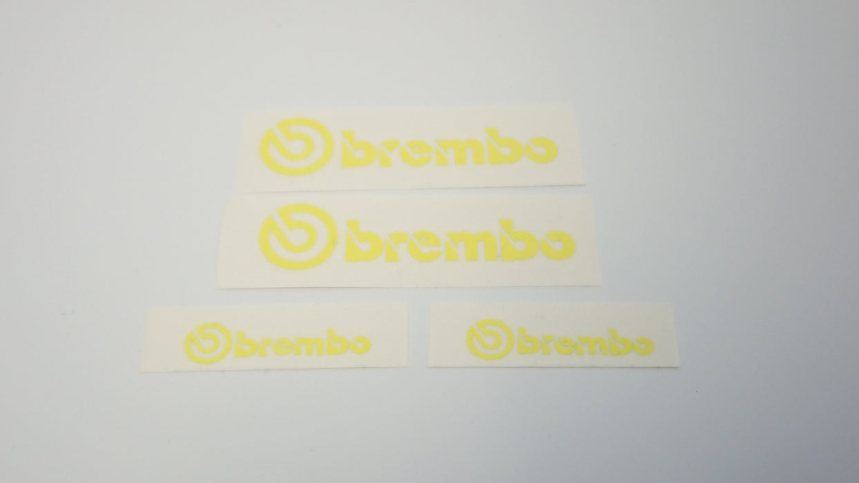 Brembo Caliper Decals - Full Set - Fluro Lime Green
