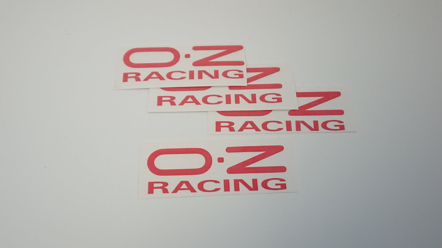 OZ Racing Red Centre Cap Decals