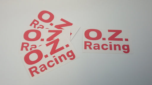 OZ Racing square/straight Centre Cap decals
