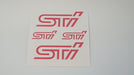 STI - Early Logo - Red Caliper Decals