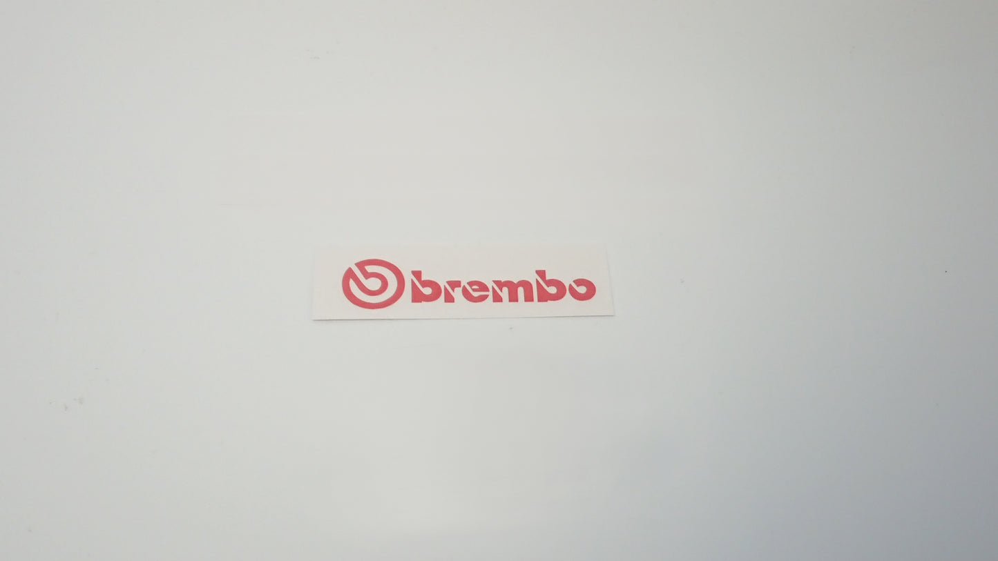 Brembo Caliper Decals - Rear - Red