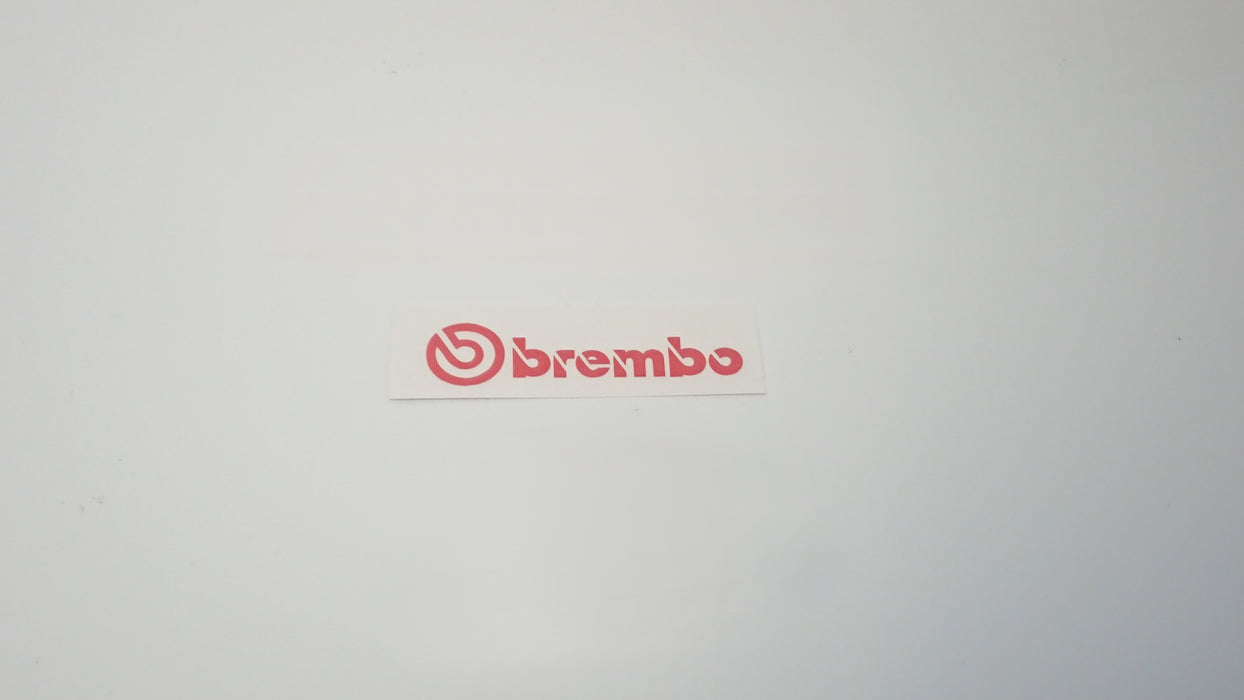 Brembo Caliper Decals - Rear - Red
