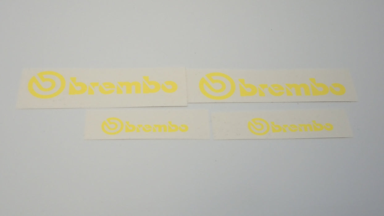 Brembo Caliper Decals - Full Set - Fluro Yellow