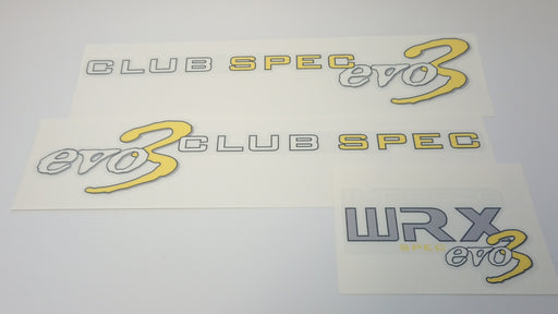WRX Impreza Club Spec EVO 3 Sets
