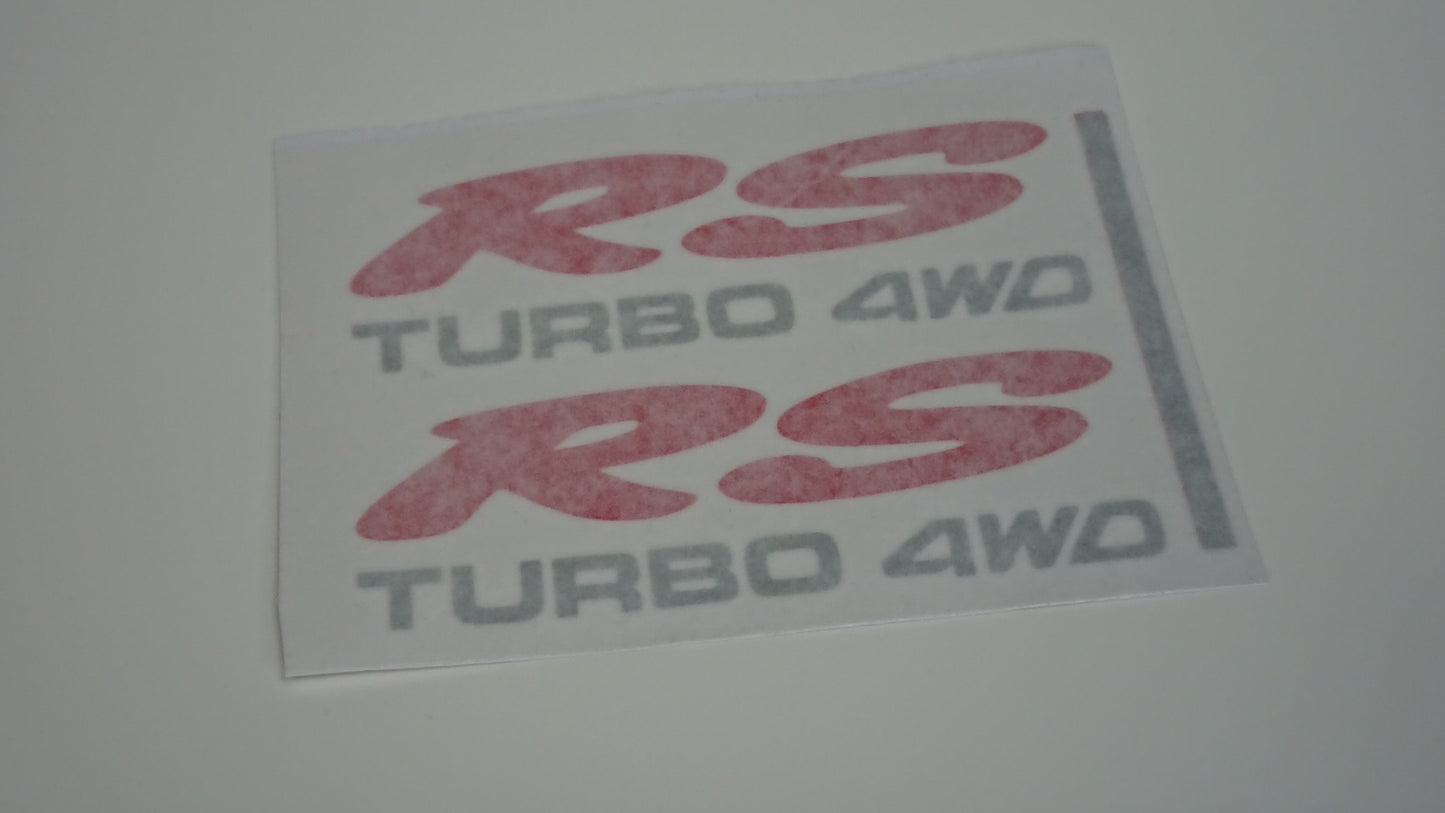 G1S1 Legacy RS TURBO 4WD Quarter Panel Decals - Pair