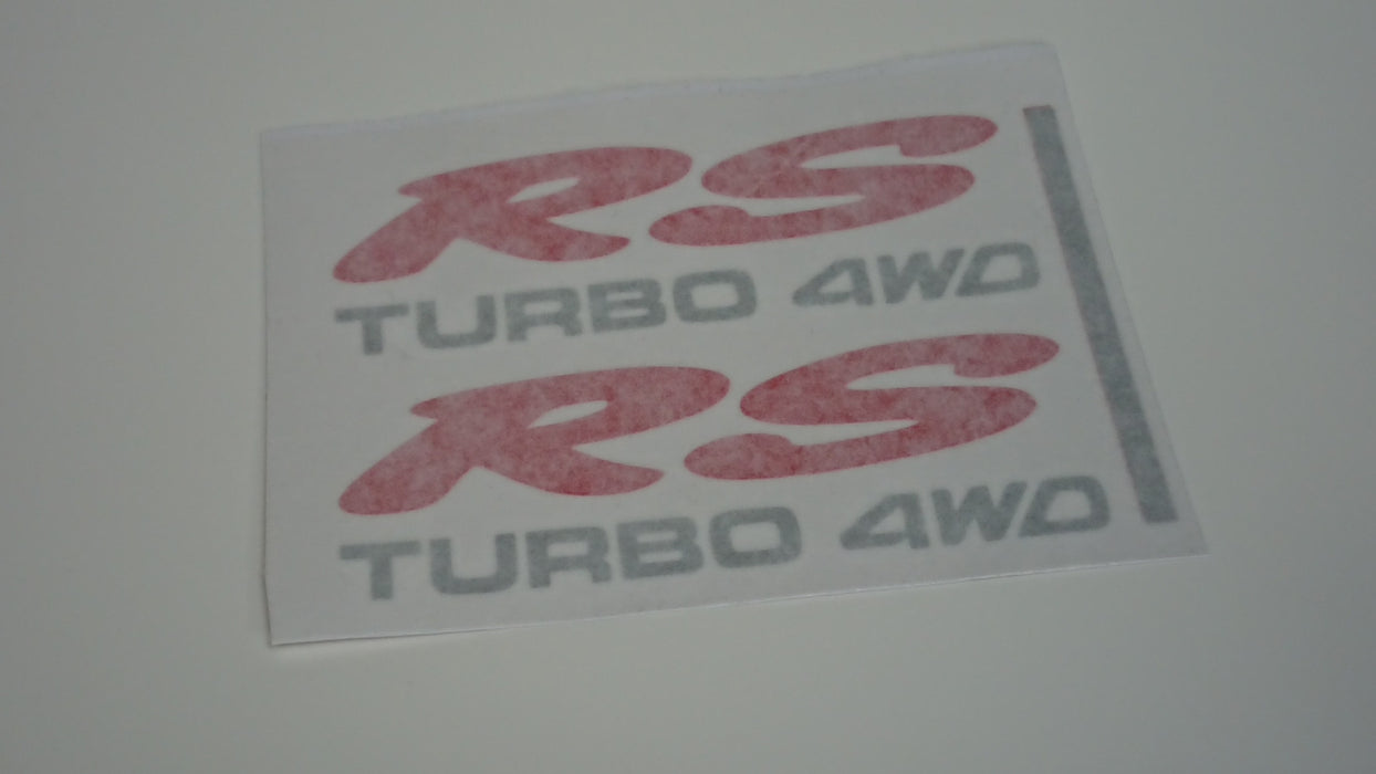 G1S1 Legacy RS TURBO 4WD Quarter Panel Decals - Pair