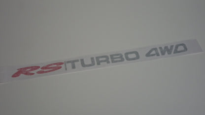 G1S1 Legacy RS TURBO 4WD Tailgate/Boot Decal