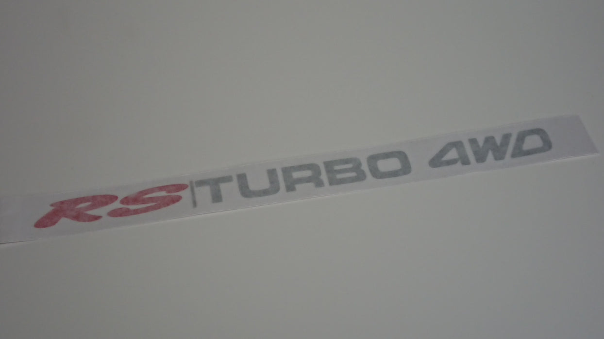 G1S1 Legacy RS TURBO 4WD Tailgate/Boot Decal