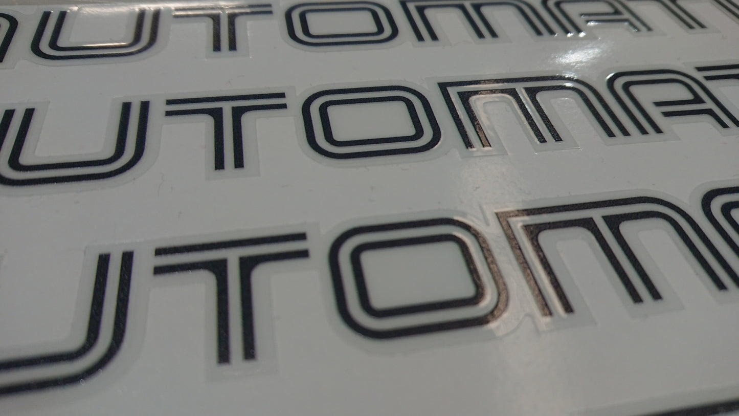 XT/Vortex/Alcyone Automatic Tailgate/Trunk Stickers