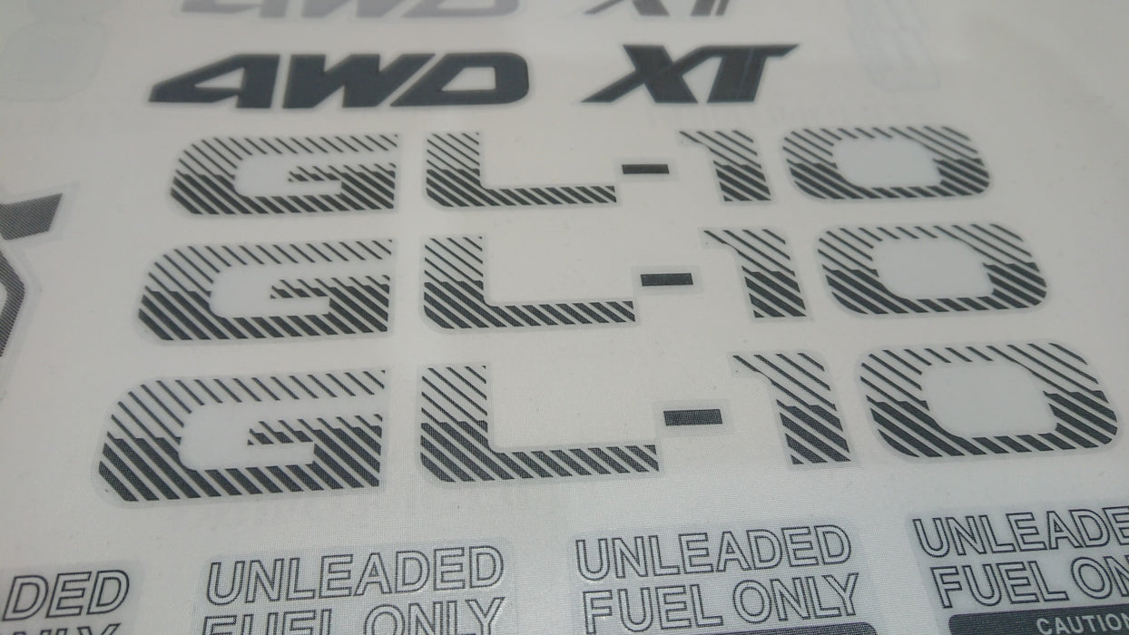 XT/Vortex/Alcyone USDM Model Designation Tailgate Sticker