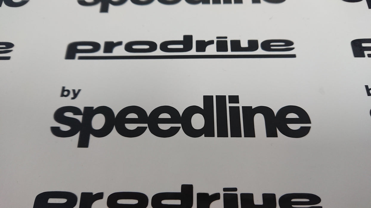 Speedline and Prodrive Reproduction Wheel Decals and Stickers